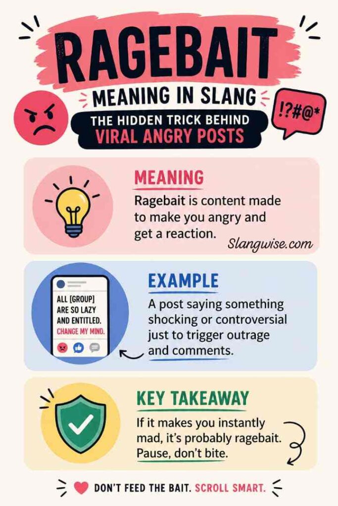 Ragebait Meaning in Slang: The Hidden Trick Behind Viral Angry Posts