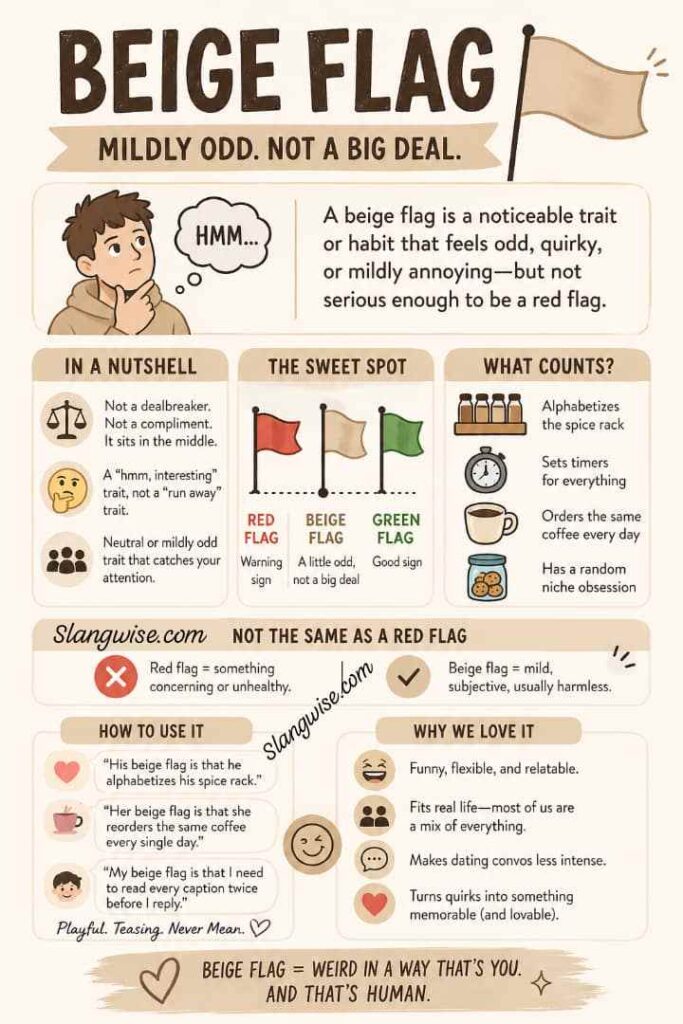 Beige Flag Meaning Explained: The Tiny Dating Quirk Everyone Keeps Noticing
