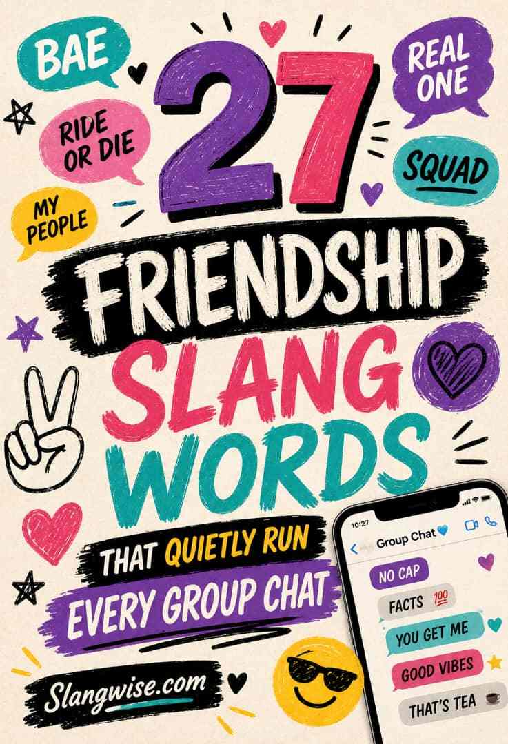 27 Friendship Slang Words That Quietly Run Every Group Chat