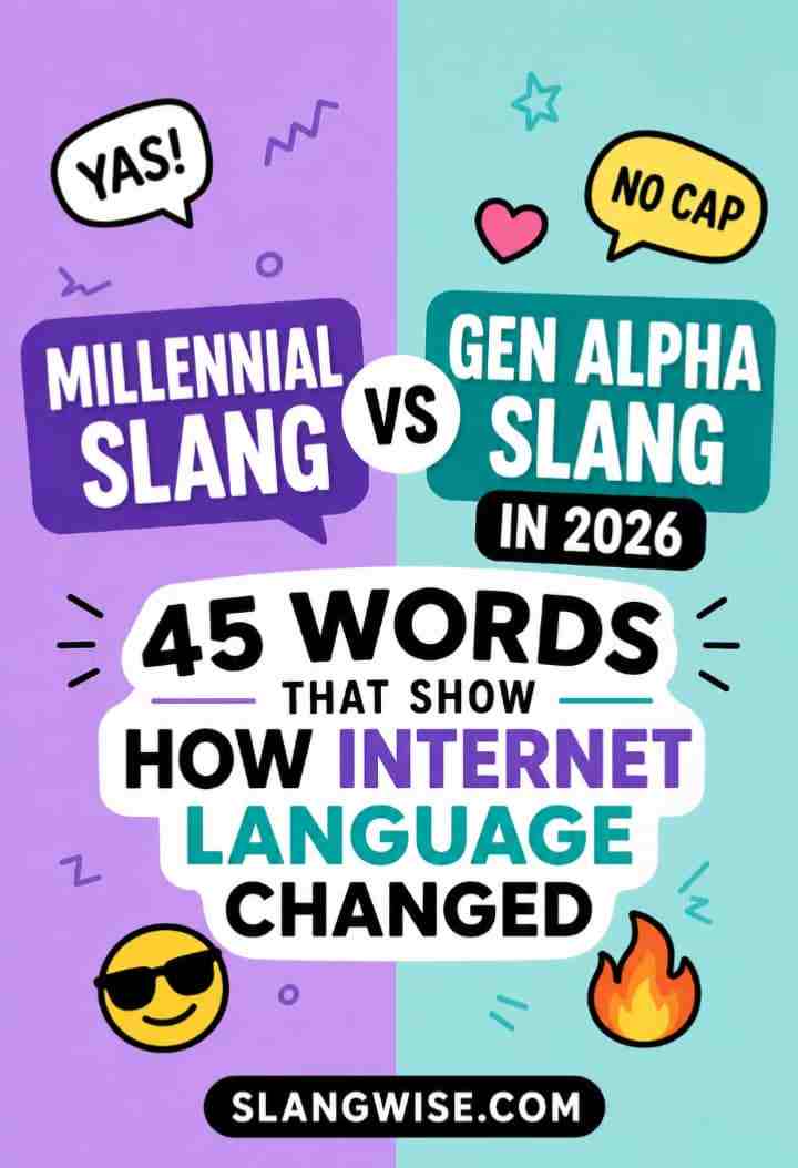 Millennial Slang vs Gen Alpha Slang in 2026: 45 Words That Show How Internet Language Changed