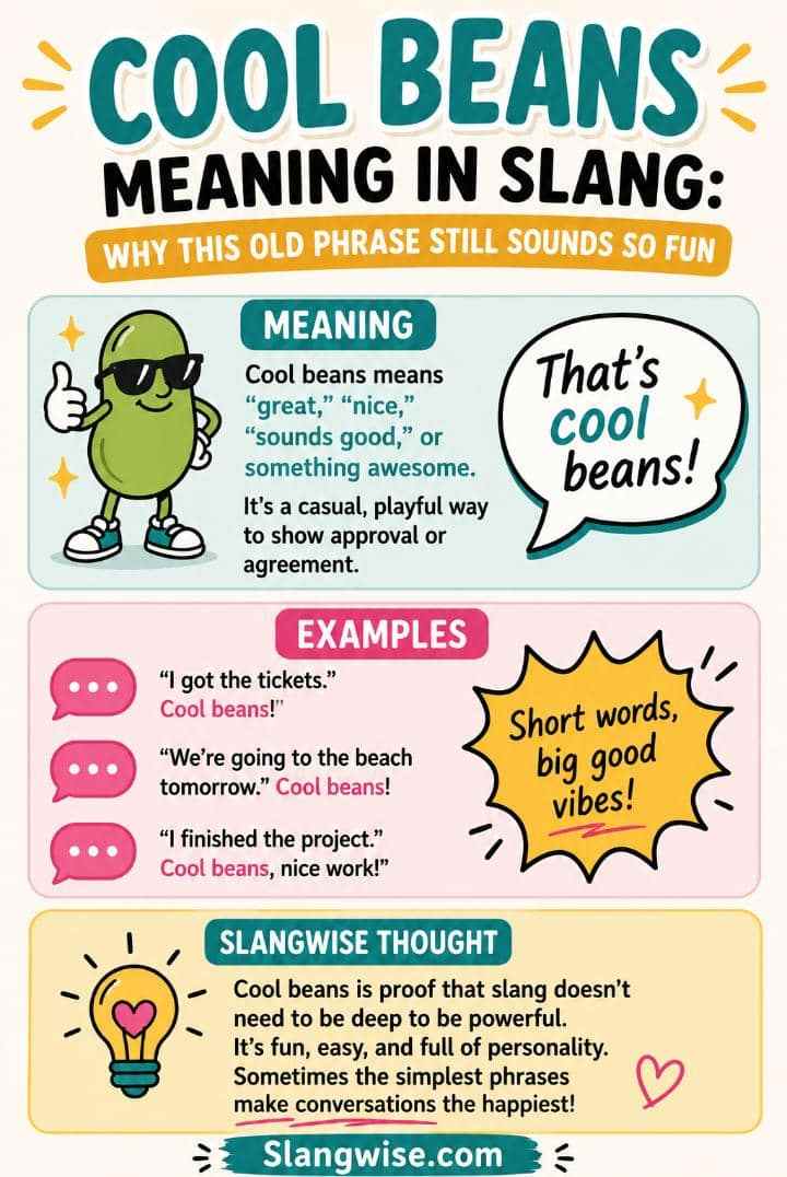 Cool Beans Meaning in Slang: Why This Old Phrase Still Sounds So Fun