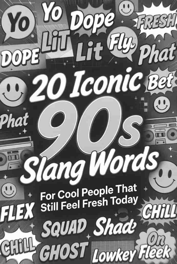 20 Iconic 90s Slang Words for cool people