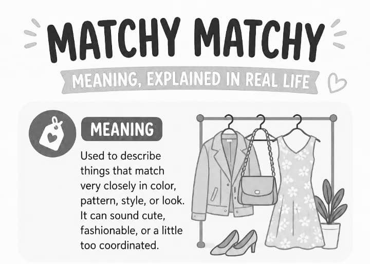Matchy Matchy Meaning Explained: Why This Slang Phrase Is Cute, Cringe, and Weirdly Stylish at the Same Time