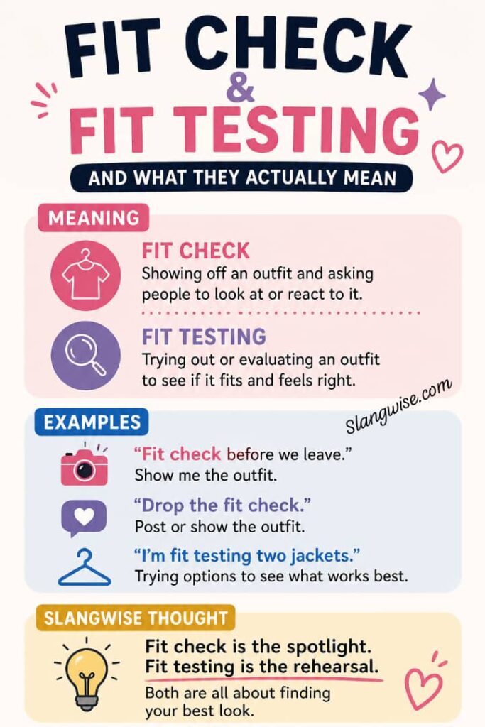 Why Everyone Keeps Saying Fit Check and Fit Testing and What They Actually Mean