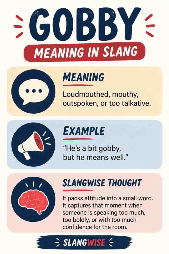 Gobby meaning in slang