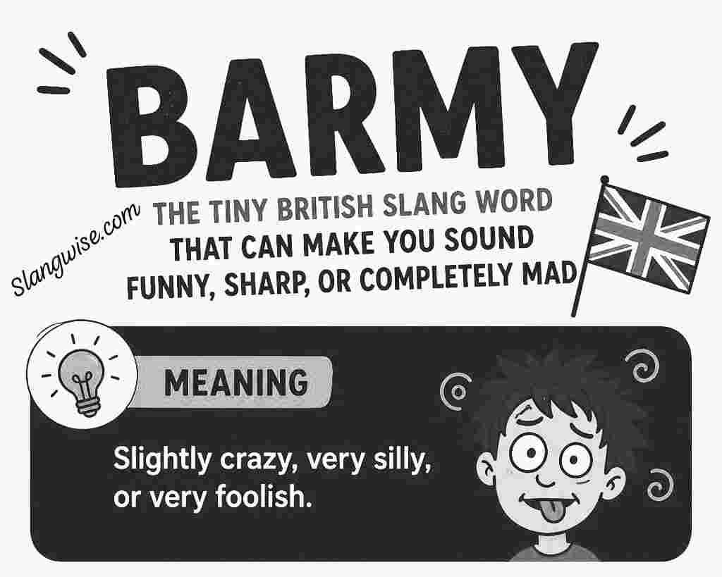 Barmy Meaning Explained: The Tiny British Slang Word That Can Make You Sound Funny, Sharp, or Completely Mad