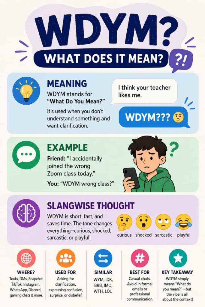 WDYM Meaning in Slang: The Tiny Texting Acronym Everyone Keeps Using