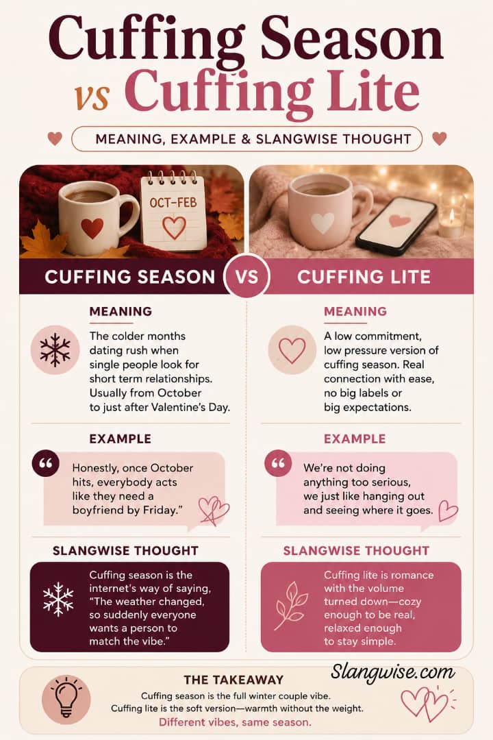 Cuffing Season and Cuffing Lite Meaning: The Winter Dating Slang Everyone Is Whispering About