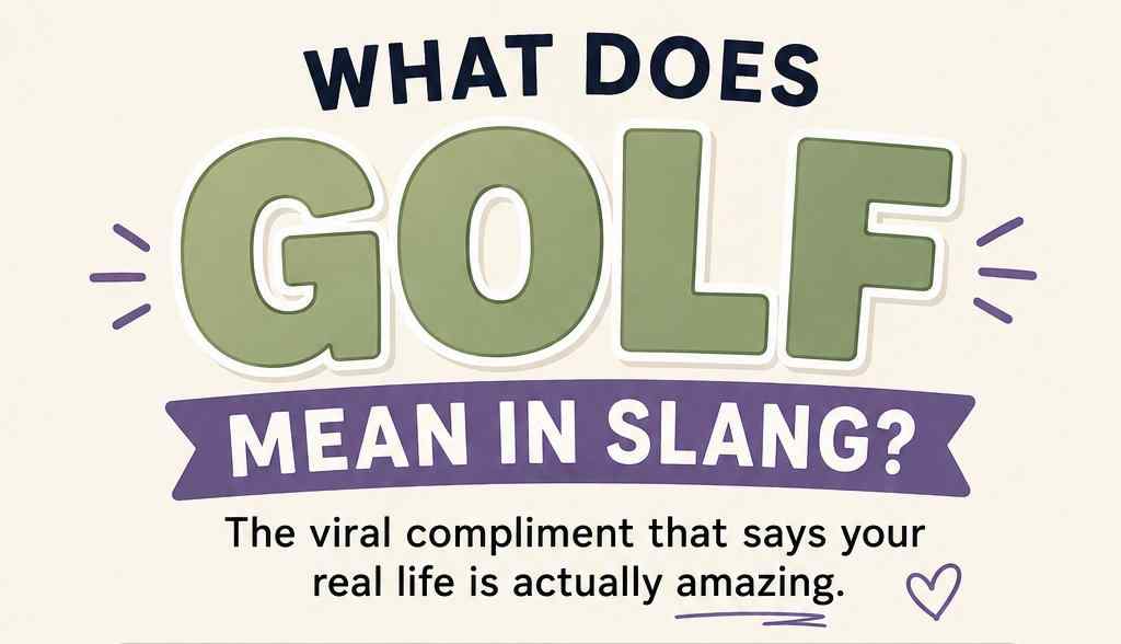 GOLF Meaning in Slang: The Viral Compliment That Says Your Real Life Is Actually Amazing