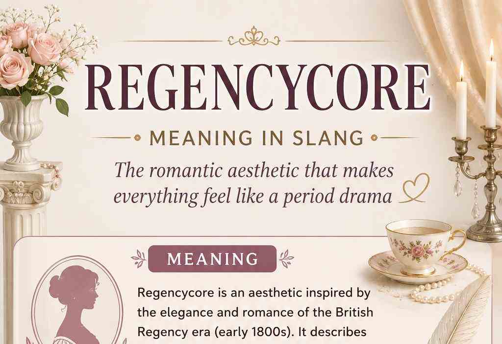 Regencycore Meaning in Slang: The Romantic Aesthetic That Makes Everything Feel Like a Period Drama