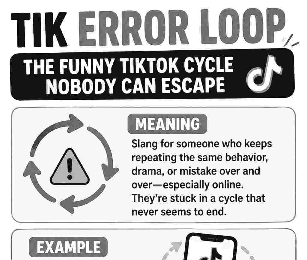 Tik Error Loop Meaning in Slang: The Funny TikTok Cycle Nobody Can Escape