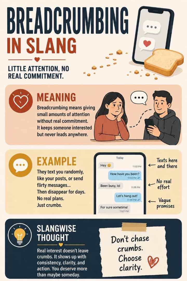 Breadcrumbing Meaning in Slang: The Sneaky Dating Habit Everyone Should Know About