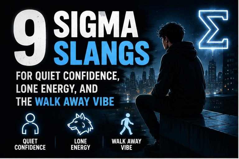 9 Sigma Slangs for Quiet Confidence, Lone Energy, and the Walk Away Vibe