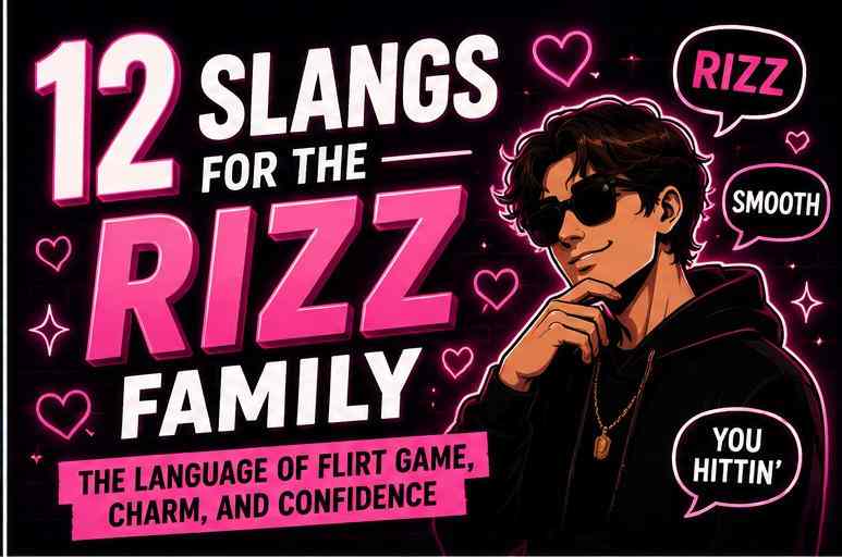 12 Slangs for the Rizz Family: The Language of Flirt Game, Charm, and Confidence