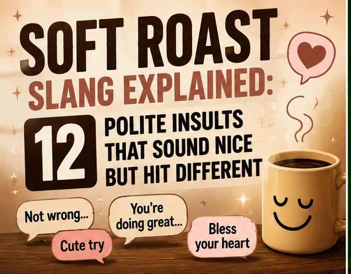 Soft Roast Slang Explained: 12 Polite Insults That Sound Nice but Hit Different