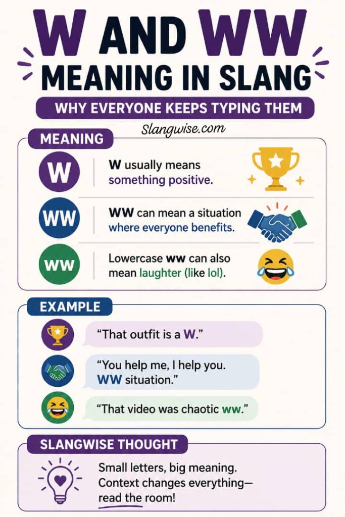 W and WW Meaning in Slang: What These Tiny Letters Really Mean Online