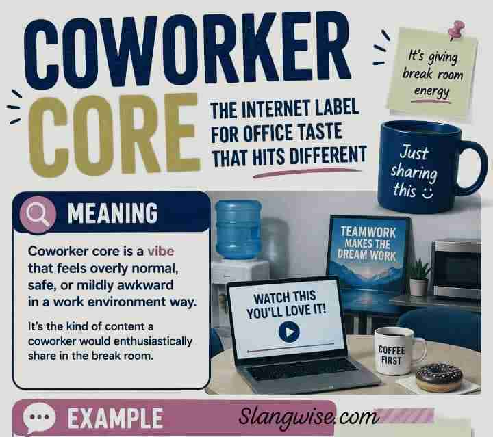 Coworker Core Meaning in Slang: The Weirdly Funny Internet Label for Taste That Feels So Office Break Room