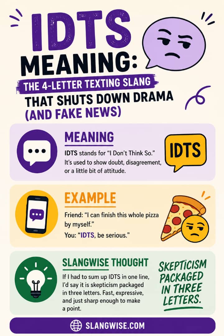 IDTS Meaning: The 4-Letter Texting Slang That Shuts Down Drama (And Fake News)