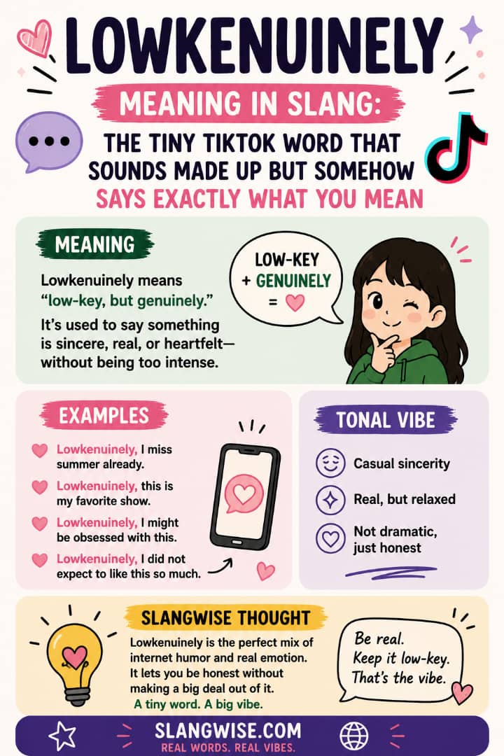 Lowkenuinely Meaning in Slang: The Tiny TikTok Word That Sounds Made Up but Somehow Says Exactly What You Mean