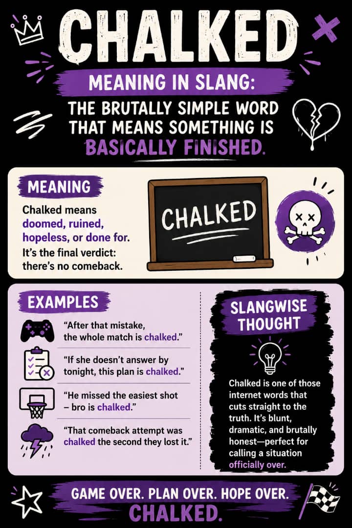 Chalked Meaning in Slang: The Brutally Simple Word That Means Something Is Basically Finished
