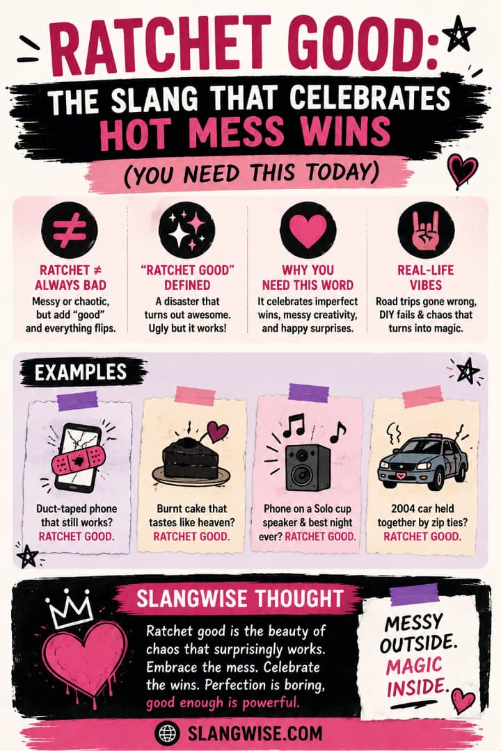 Ratchet Good: The Slang That Celebrates Hot Mess Wins (You Need This Today)