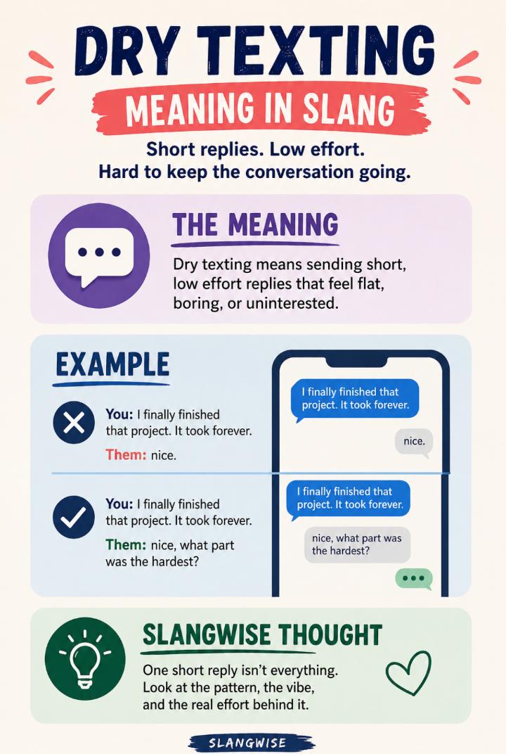 Dry Texting Meaning in Slang: Why One Tiny Reply Can Kill the Whole Vibe
