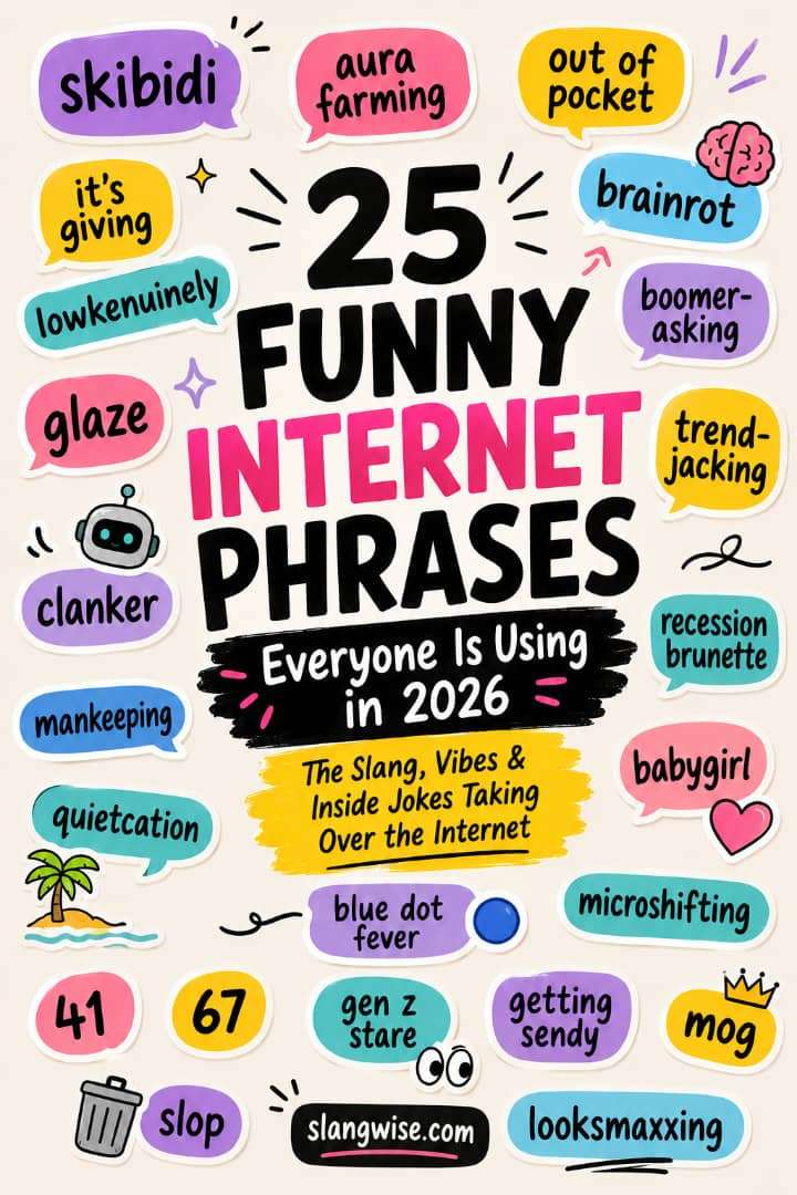 25 Funny Internet Phrases People Are Using in 2026