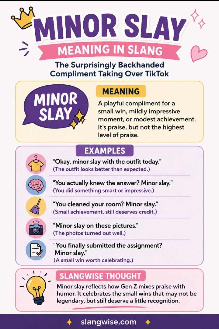 Minor Slay Meaning in Slang: The Surprisingly Backhanded Compliment Taking Over TikTok