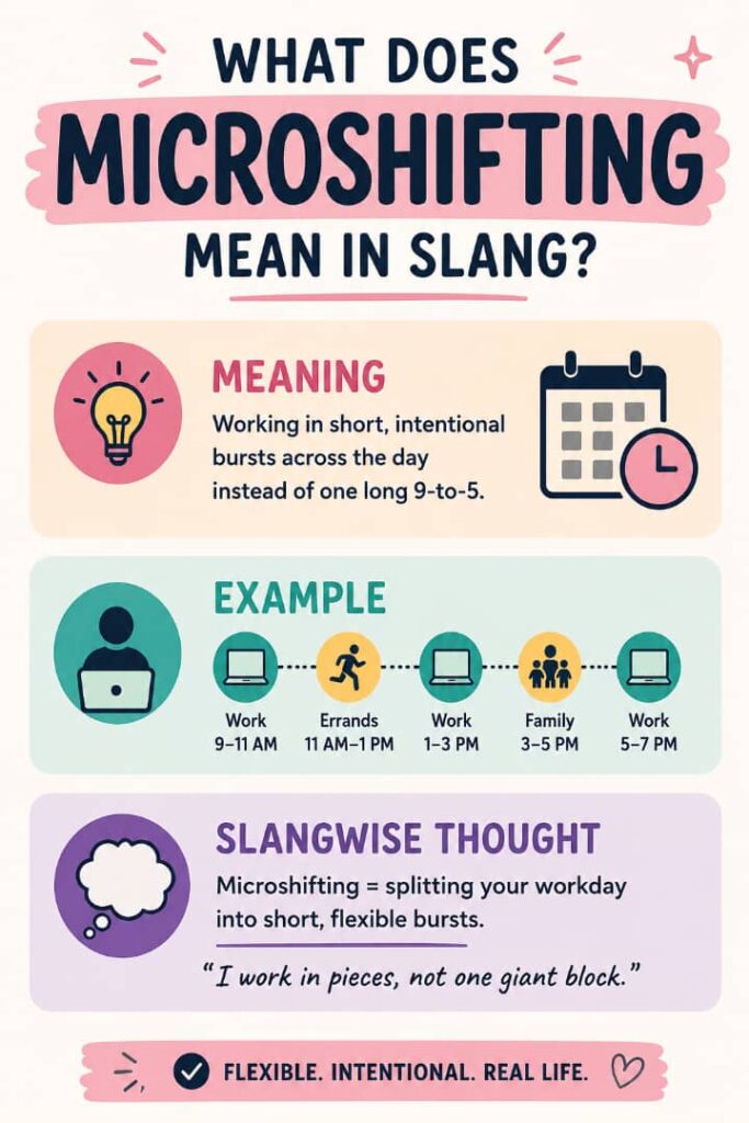 What Does Microshifting Mean in Slang? The Work Trend Everyone Is Suddenly Talking About