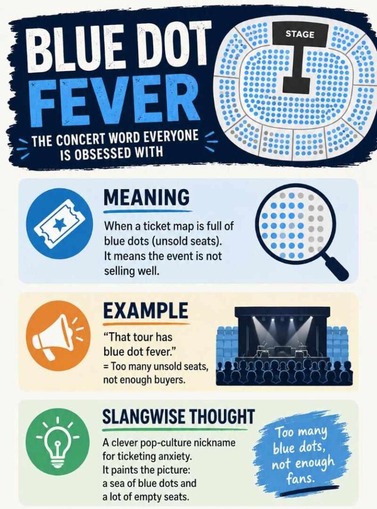 What Does Blue Dot Fever Mean in Slang? The Concert Word Everyone Is ...