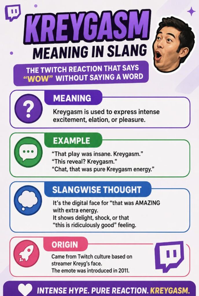 Kreygasm Meaning in Slang: The Twitch Reaction That Says “Wow” Without Saying a Word