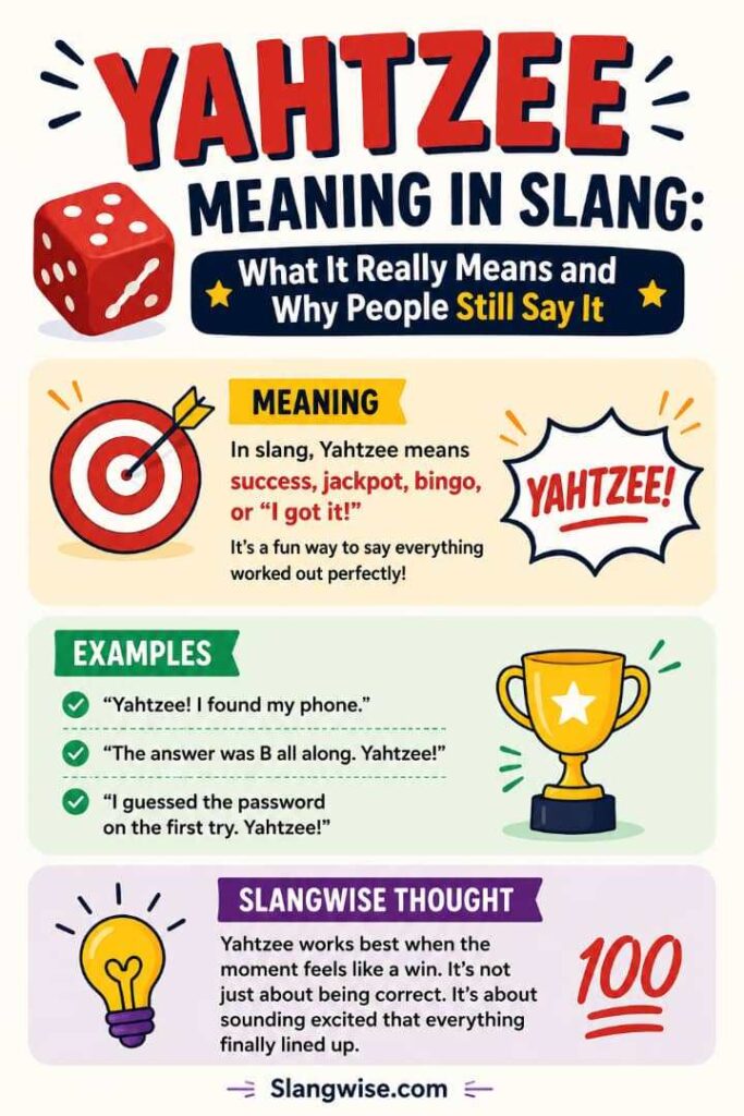 Yahtzee Meaning in Slang: What It Really Means and Why People Still Say It