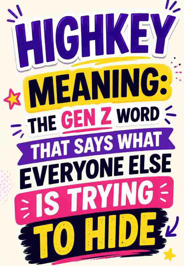 Highkey Meaning: The Gen Z Word That Says What Everyone Else Is Trying to Hide