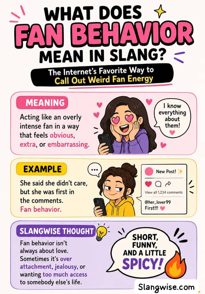 What Does Fan Behavior Mean in Slang? The Internet’s Favorite Way to Call Out Weird Fan Energy