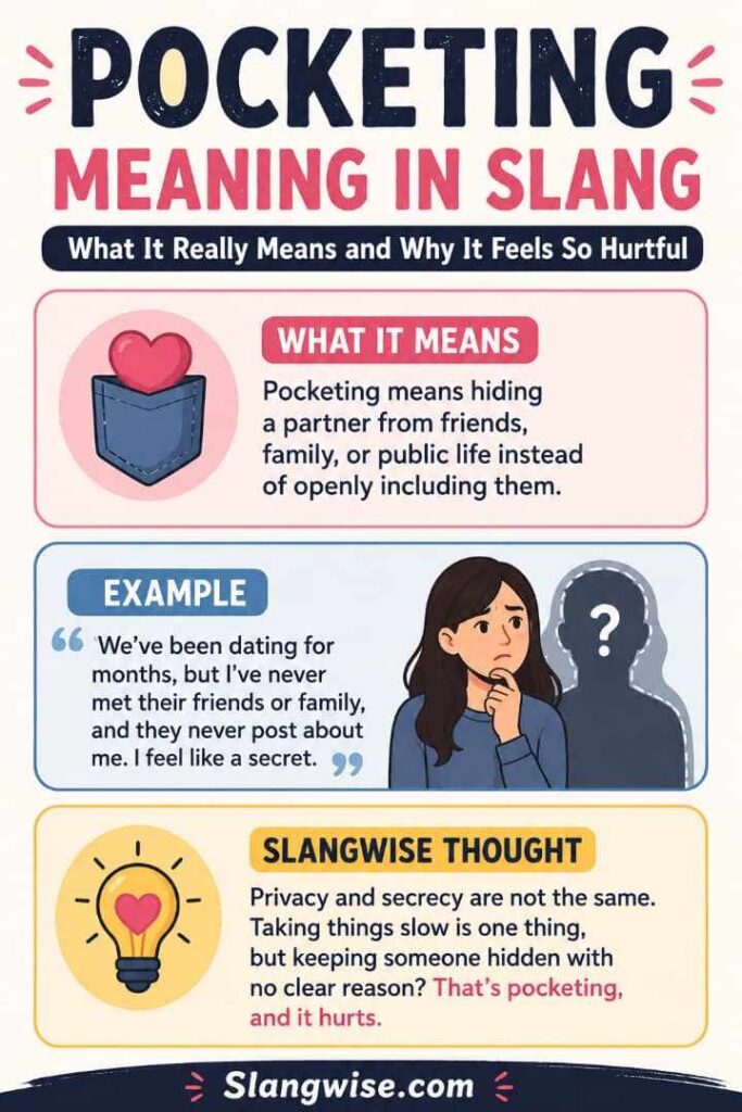 Pocketing Meaning in Slang: What It Really Means and Why It Feels So Hurtful
