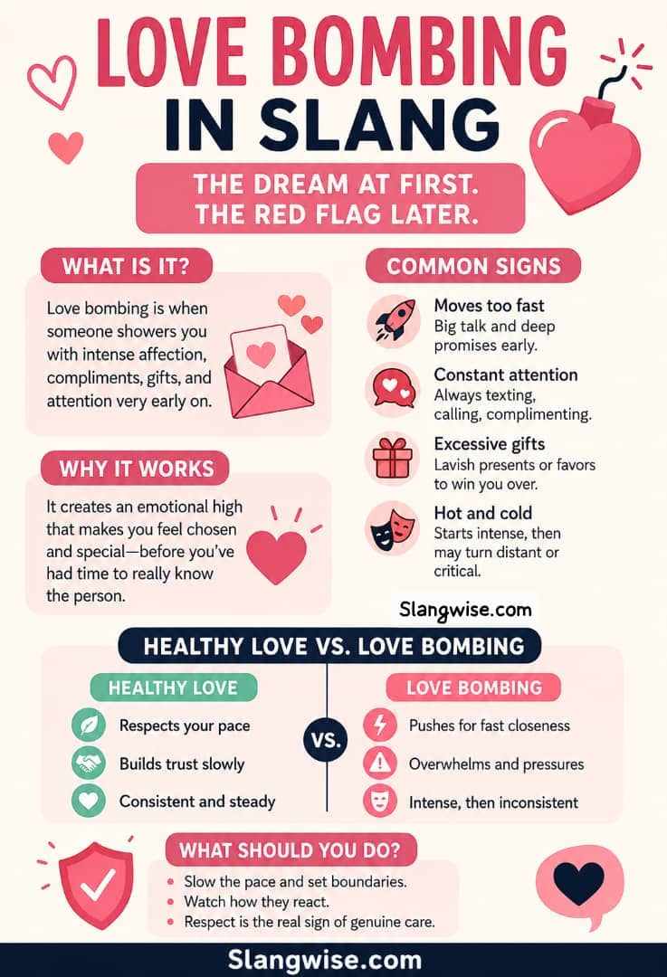 Love Bombing Meaning in Slang: The Intense Relationship Red Flag That Feels Like a Dream at First