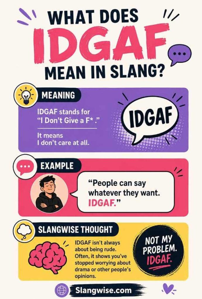 What Does IDGAF Mean in Slang? The Bold Texting Acronym Everyone Is Using