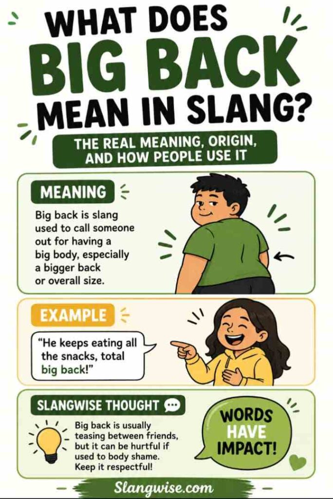 What Does Big Back Mean in Slang? The Real Meaning, Origin, and How People Use It