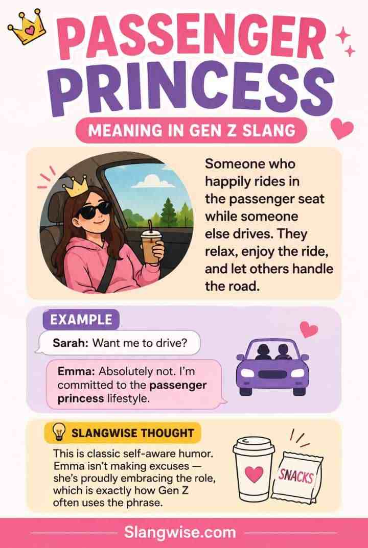 Passenger Princess Meaning in Gen Z Slang: Why Everyone Wants to Be One Right Now