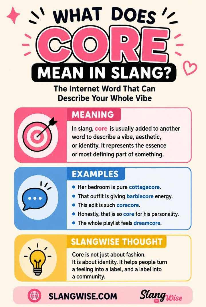 Core Meaning in Slang: The Internet Word That Can Describe Your Whole Vibe