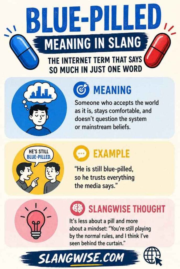 Blue-Pilled Meaning in Slang: The Internet Term That Says So Much in Just One Word