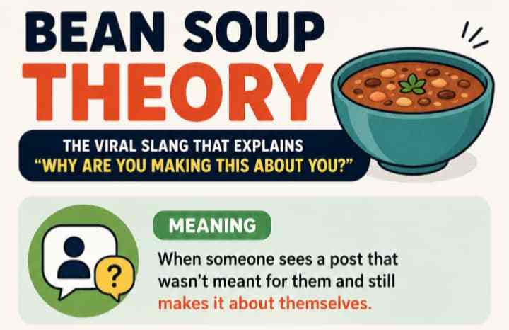 Bean Soup Theory Meaning: The Viral Slang That Perfectly Explains “Why Are You Making This About You?”