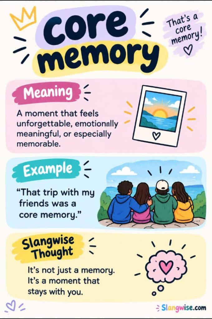 Core Memory Meaning in Gen Z Slang: What It Really Means When Someone Says “That’s a Core Memory”