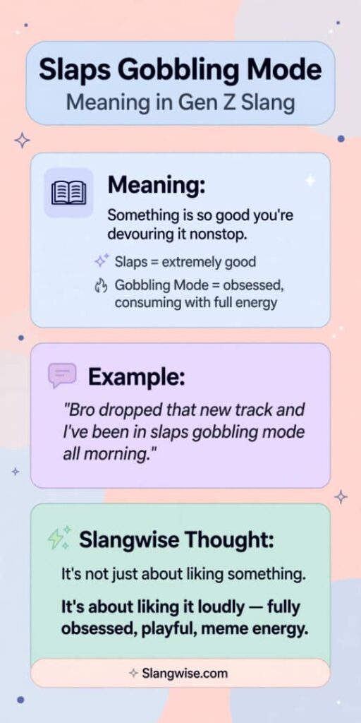 Slaps gobbling meaning in slang