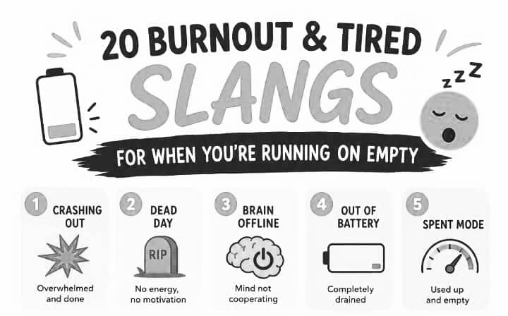20 Burnout and Tired Slangs People Use When Life Has You Running on Empty
