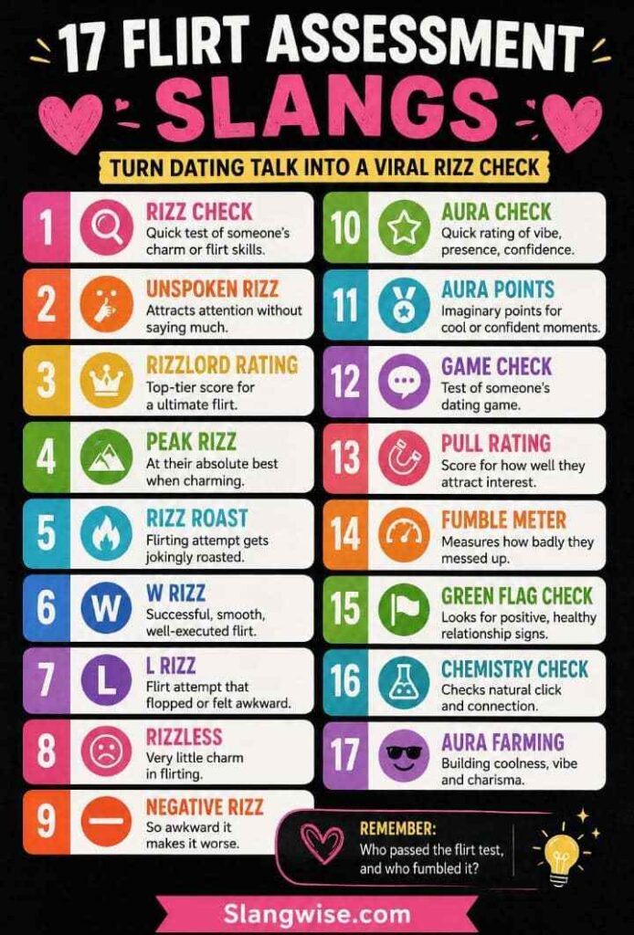 17 Flirt Assessment Slangs That Turn Dating Talk Into a Viral Rizz Check