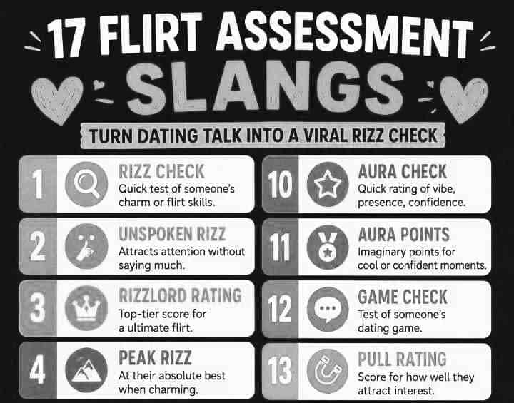 17 Flirt Assessment Slangs That Turn Dating Talk Into a Viral Rizz Check