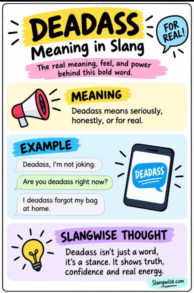 Deadass Meaning in Slang: The Real Meaning, Feel, and Power Behind This Bold Word