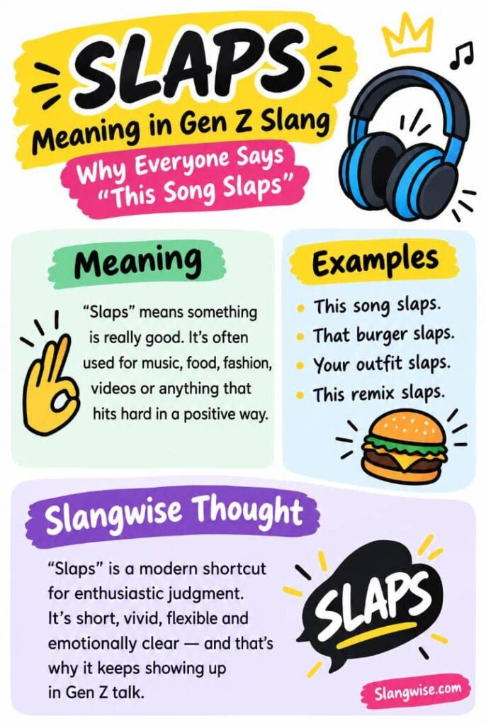 Slaps Meaning in Gen Z Slang: Why Everyone Says “This Song Slaps”