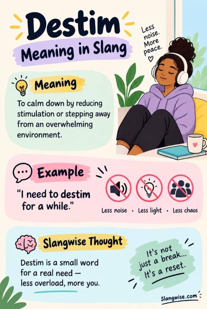 Destim Meaning in Slang: The Quiet Little Word People Use When Everything Feels Too Loud